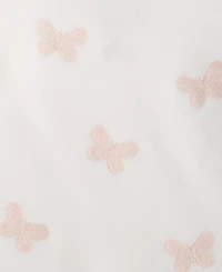 First Impressions Baby Girls Long Sleeve Embroidered Butterflies T-Shirt
