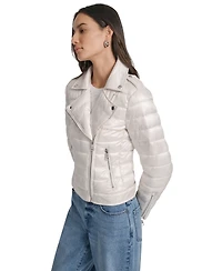 Dkny Jeans Women's Lightweight Zip-Front Puffer Jacket