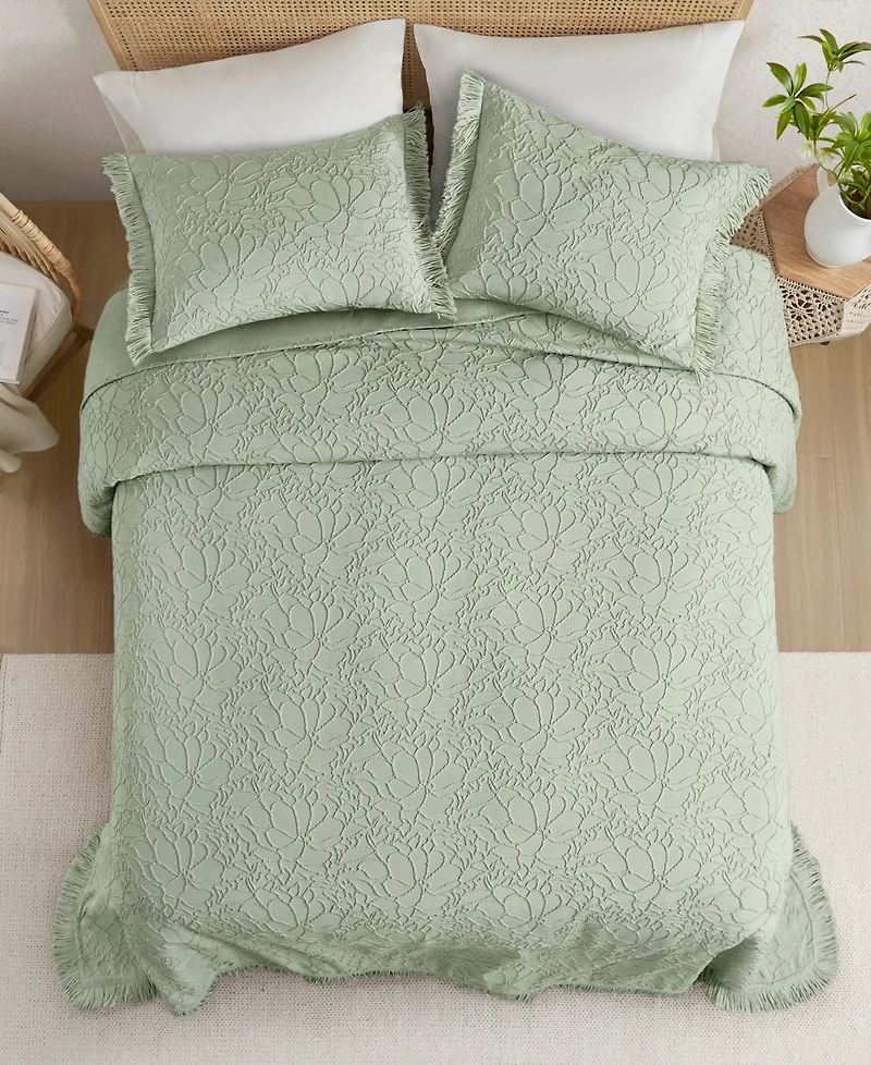 Madison Park Willow Lightweight Breathable 3-Pc. Bedspread Set