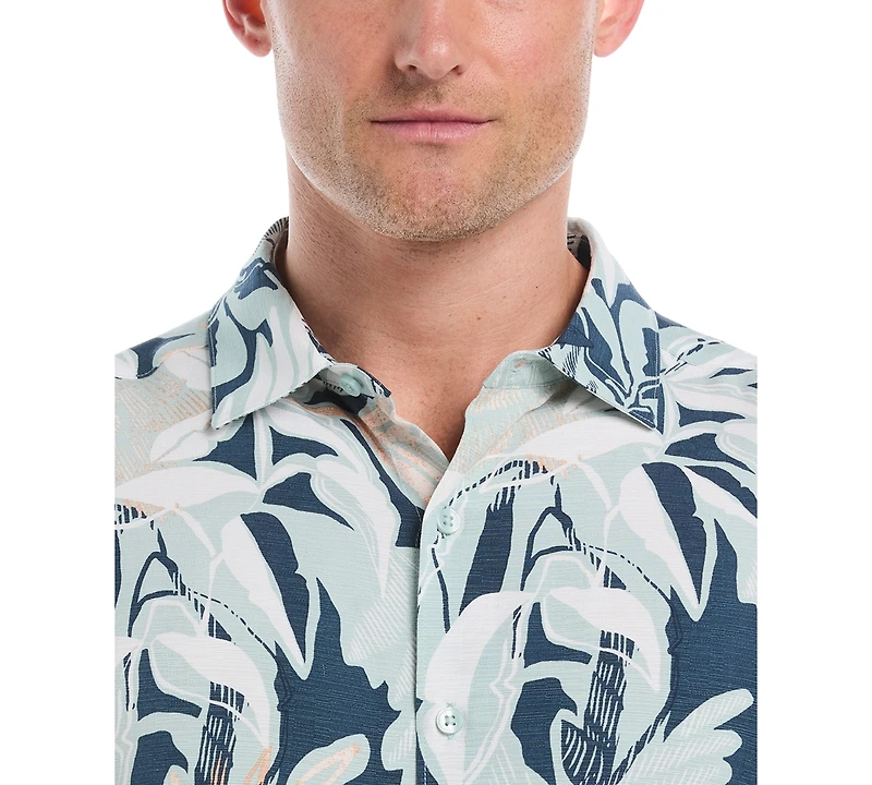 Cubavera Men's Tropical Print Short Sleeve Button Down Shirt