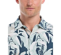 Cubavera Men's Tropical Print Short Sleeve Button Down Shirt