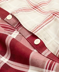 Charter Club Crimson Plaid Flannel 3-Pc. Comforter Set, Full/Queen, Macy's Exclusive