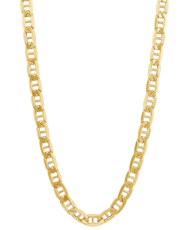 Italian Gold Men's 14k Gold Polished Mariner Link 26" Chain Necklace