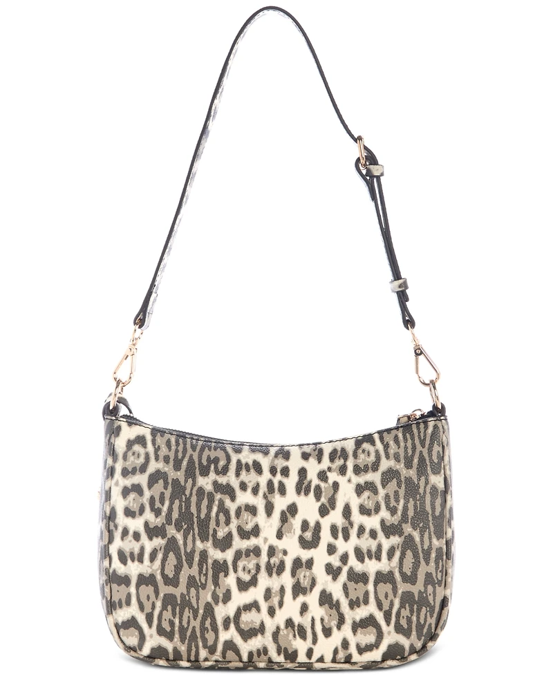 Guess Tinsley Medium Leopard Print Shoulder Bag