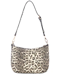 Guess Tinsley Medium Leopard Print Shoulder Bag