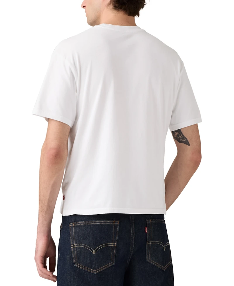 Levi's Men's Relaxed Fit Cropped Boxy Short Sleeve Crewneck T-Shirt