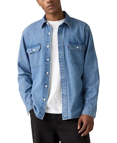 Levi's Men's Relaxed Fit Long Sleeve Button Front Worker Shirt