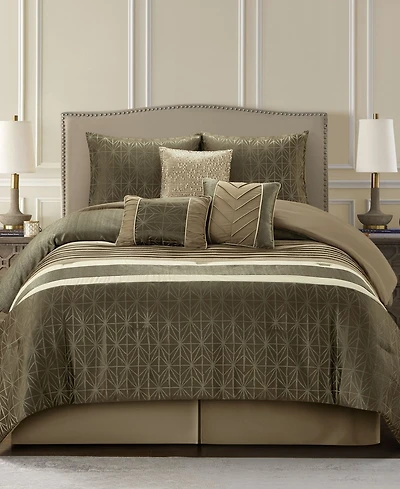 Stratford Park Trinity Geometric 9-Pc. Comforter Set, Queen