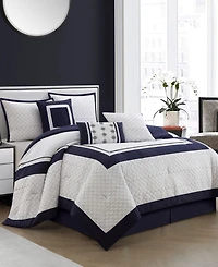 Stratford Park Navina Geometric 7-Pc. Comforter Set, California King