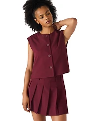 Steve Madden Women's Alessa Sleeveless Crew Neck Top