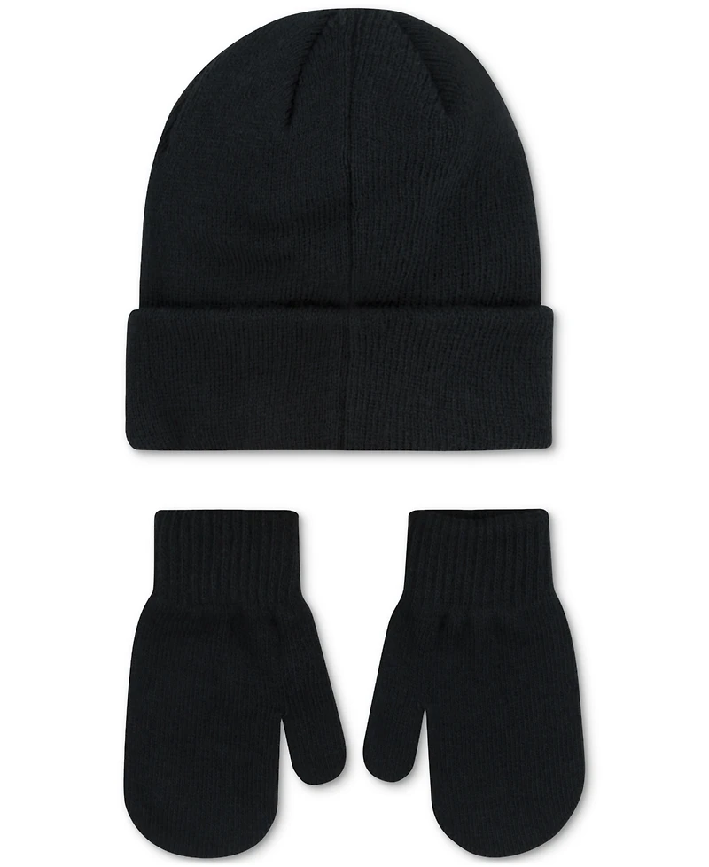 Nike Boys and Girls 2T-5T Nan Futura Beanie Hat & Mittens Set