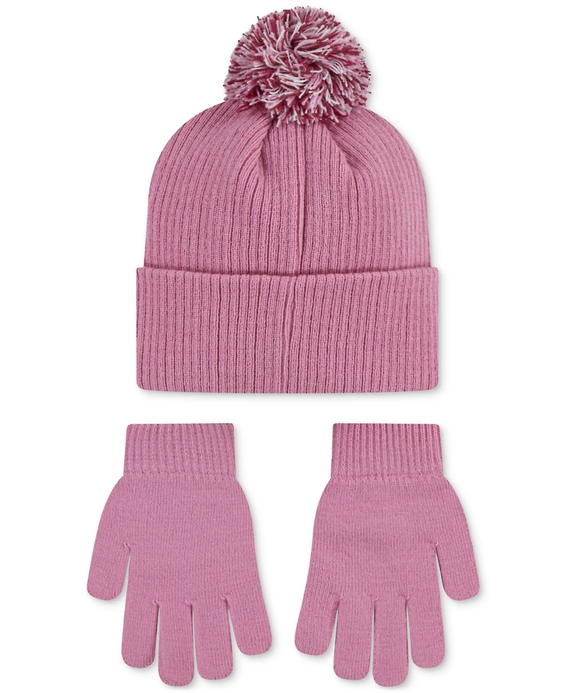 Nike Girls and Boys 8-20 Club Chenille Peak Hat & Gloves Set