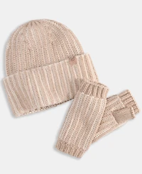 Ugg Chunky Plaited Beanie & Fingerless Gloves, 2-Piece Set