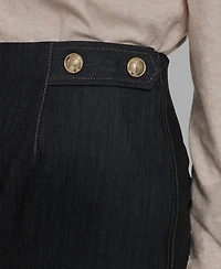 Bcbg Women's Denim Waist-Tab Mini Skirt