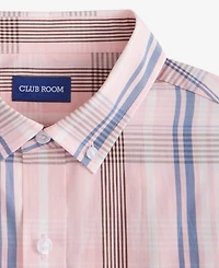 Club Room Men's Dublin Plaid Button-Down Poplin Shirt, Macy's Exclusive