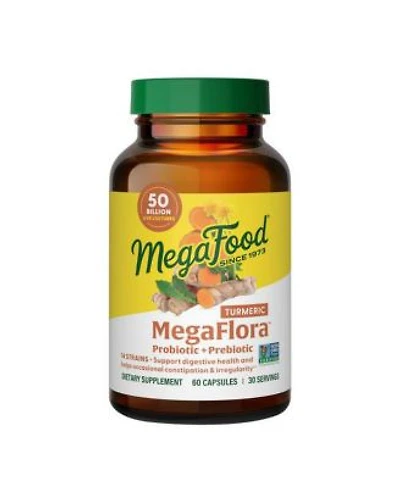 Megafood Megaflora Probiotic With Turmeric 60 Caps