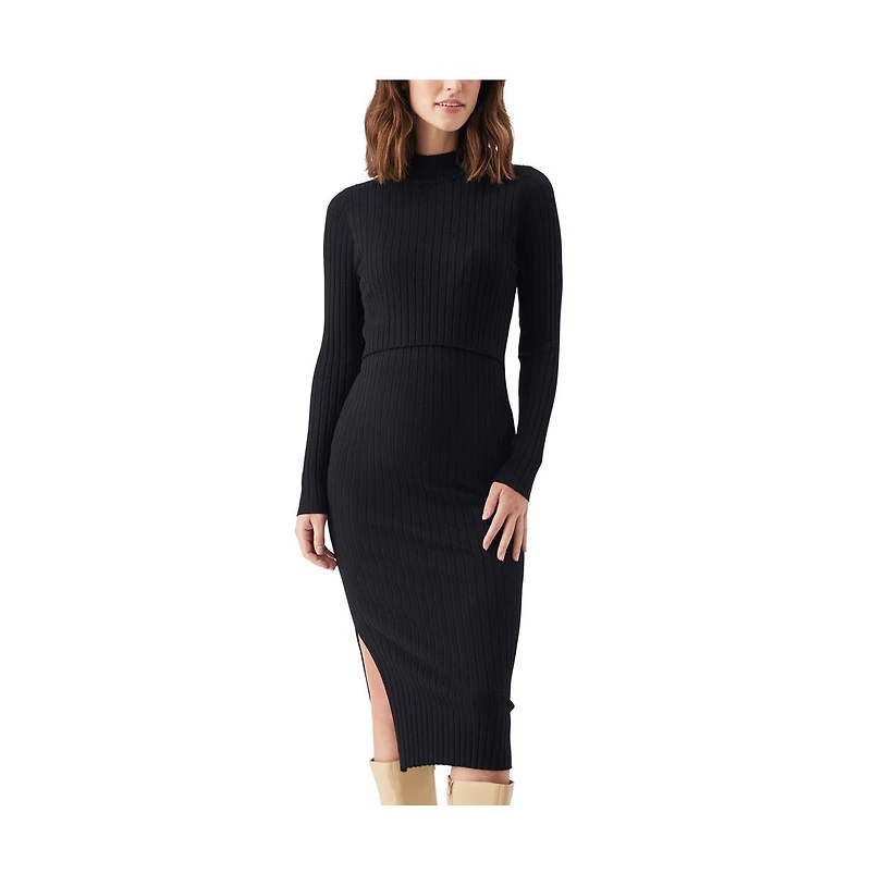 Ripe Maternity Nella Rib Nursing Knit Dress