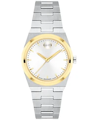 Movado Women's Bold Quest Swiss Quartz Two Tone Stainless Steel Watch, 28mm