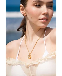 Classicharms Nicole Molten C Hoop Pendant Necklace