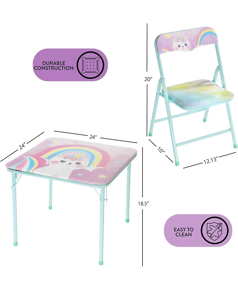 Cesicia Caticorn 3 Piece Table and Chair Set