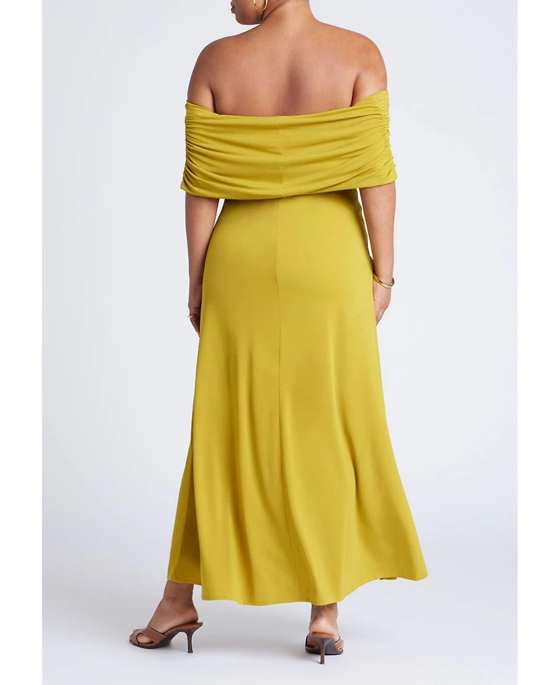 Eloquii Women's Off The Shoulder Maxi Dress