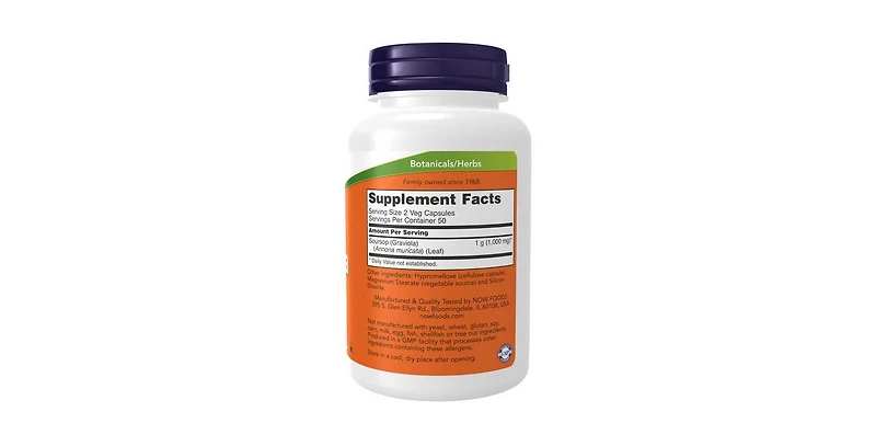 Now Foods Graviola ,500 mg ,100 Caps