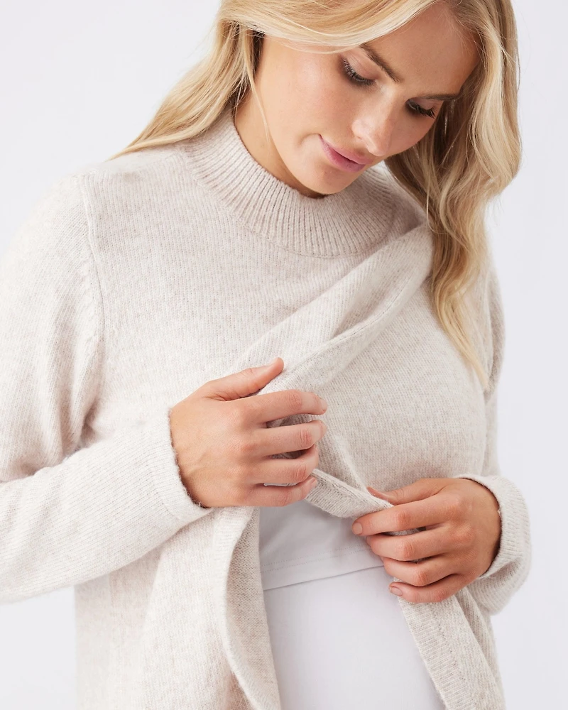 Ripe Maternity Addison Nursing Knit Jumper - Stylish Wear for Easy Breastfeeding