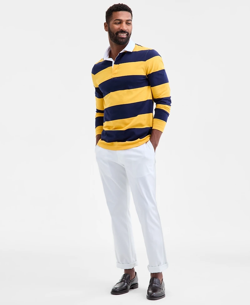Club Room Men's Wide Stripe Rugby Shirt, Macy's Exclusive
