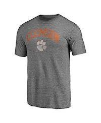 Fanatics Mto Label Men's Heather Gray Clemson Tigers Arched City Tri-Blend T-Shirt
