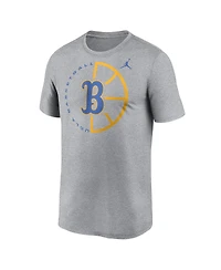 Jordan Men's Heather Gray Ucla Bruins Legend Basketball Icon Performance T-Shirt