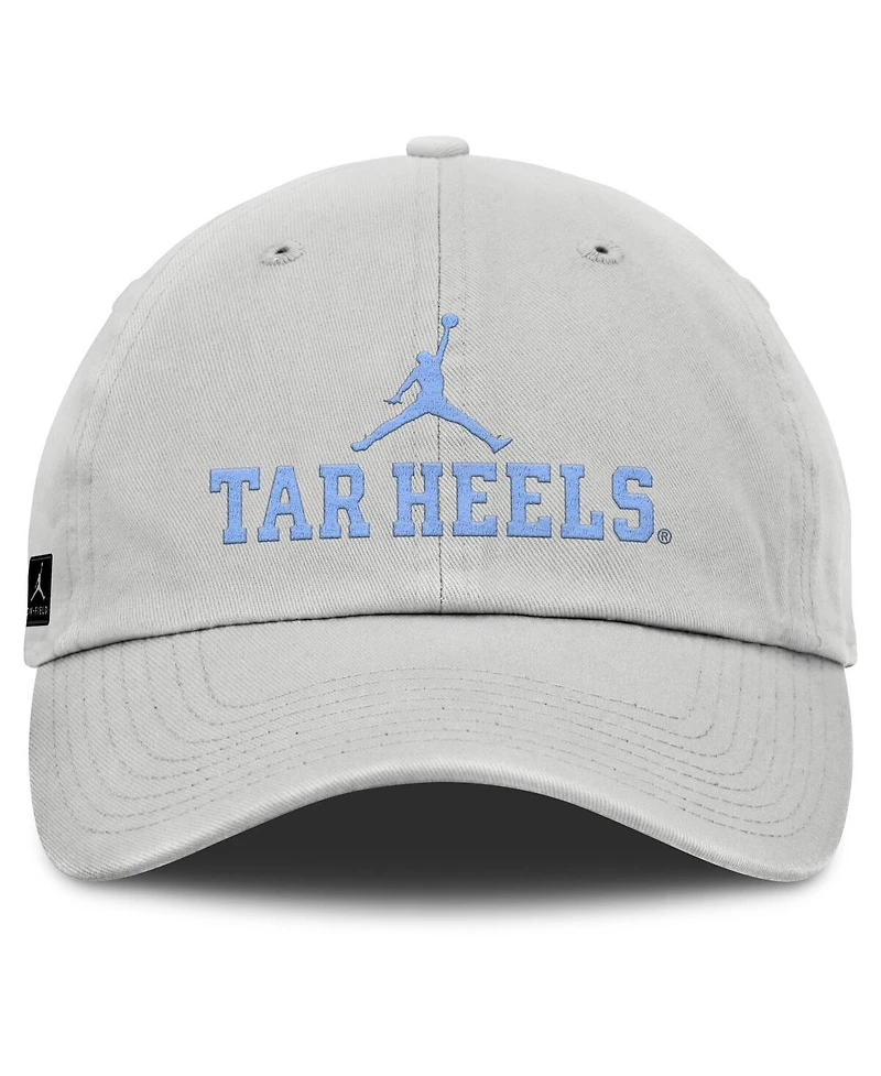 Jordan Men's Gray North Carolina Tar Heels 2025 On-Field Gameday Club Adjustable Hat