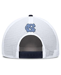 Jordan Men's Navy/White North Carolina Tar Heels 2025 On-Field Rise Patch Trucker Adjustable Hat