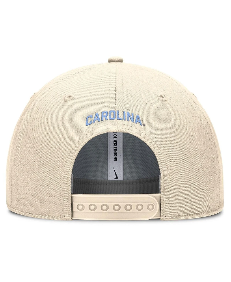 Jordan Men's Natural North Carolina Tar Heels Rise Primetime Performance Trucker Adjustable Hat