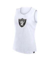 Fanatics Women's White Las Vegas Raiders Slub Tank Top