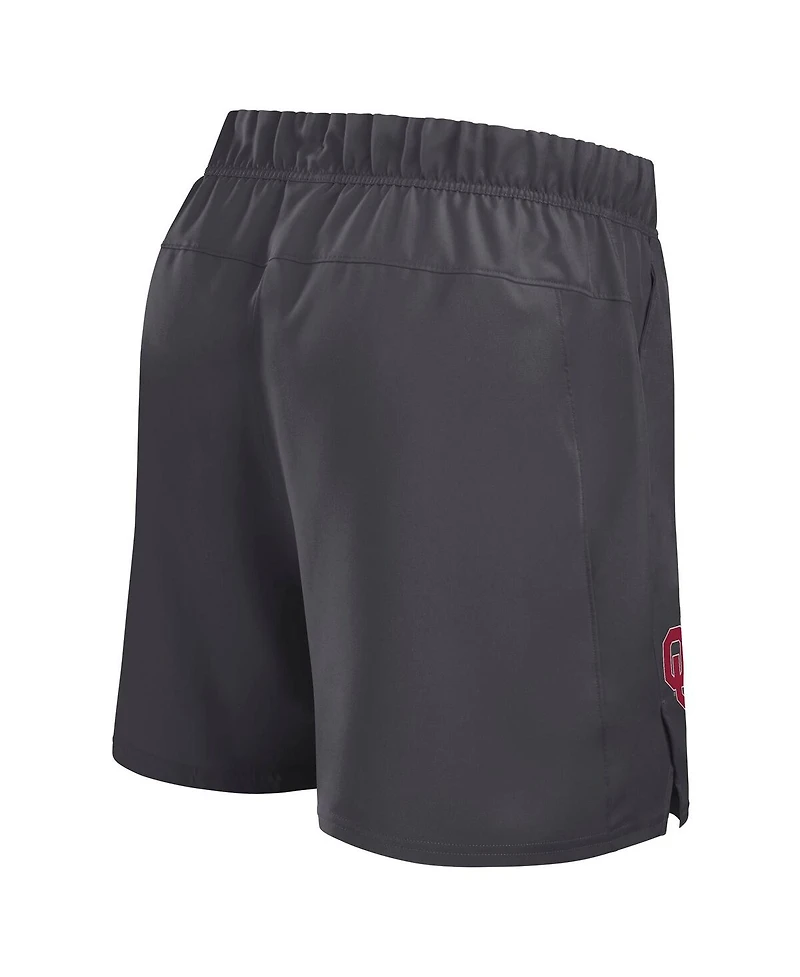 Jordan Men's Gray Oklahoma Sooners Primetime Woven Victory Performance Shorts