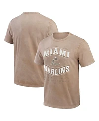 Darius Rucker Collection by Fanatics Men's Tan Miami Marlins Sun faded T-Shirt