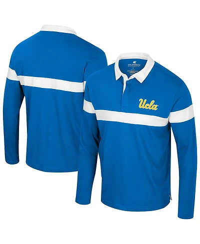 Colosseum Men's Blue Ucla Bruins Too Cool For School Long Sleeve Polo Shirt