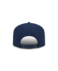 New Era Men's Navy Indiana Pacers Core Logo A-Frame 9FIFTY Snapback Hat