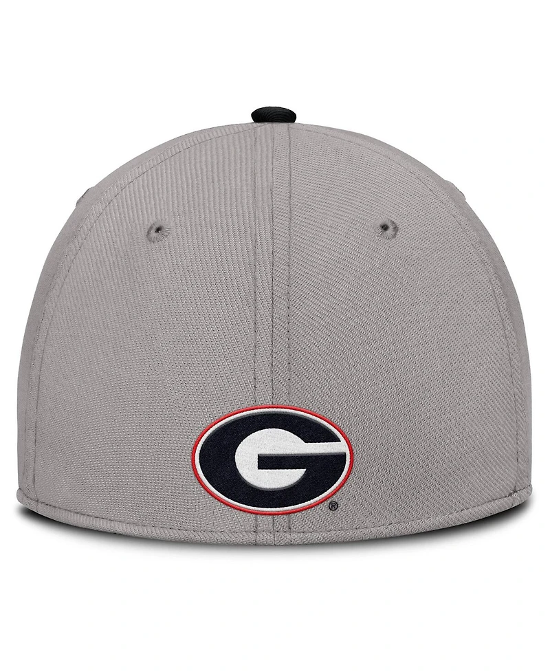 Nike Men's Gray Georgia Bulldogs Rise Prep Performance Flex Hat
