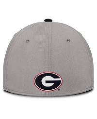 Nike Men's Gray Georgia Bulldogs Rise Prep Performance Flex Hat