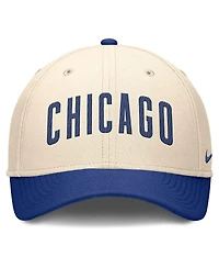 Nike Men's Natural/Royal Chicago Cubs Statement Rise Performance Flex Hat