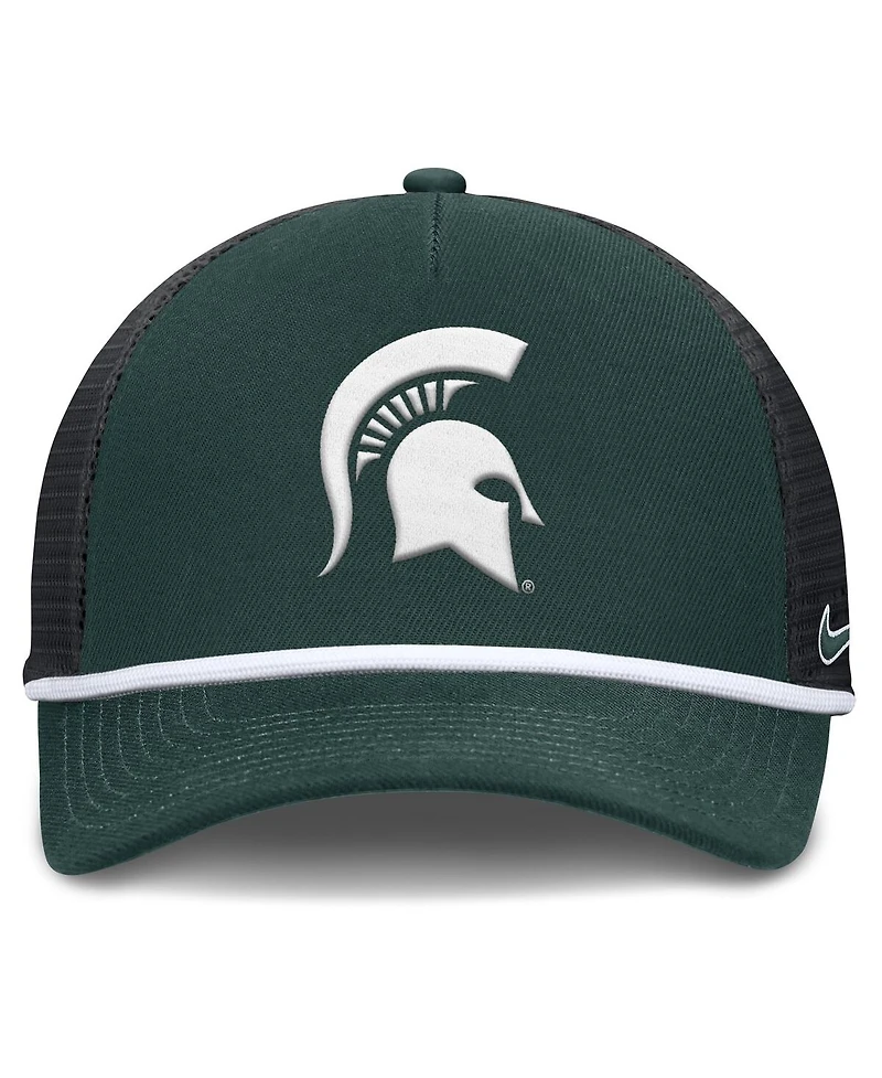 Nike Men's Green Michigan State Spartans Rise Primetime Trucker Adjustable Hat
