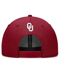 Jordan Men's Crimson Oklahoma Sooners Slanted Primetime Rise Performance Adjustable Hat