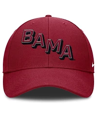 Nike Men's Crimson Alabama Crimson Tide Slanted Primetime Rise Performance Adjustable Hat