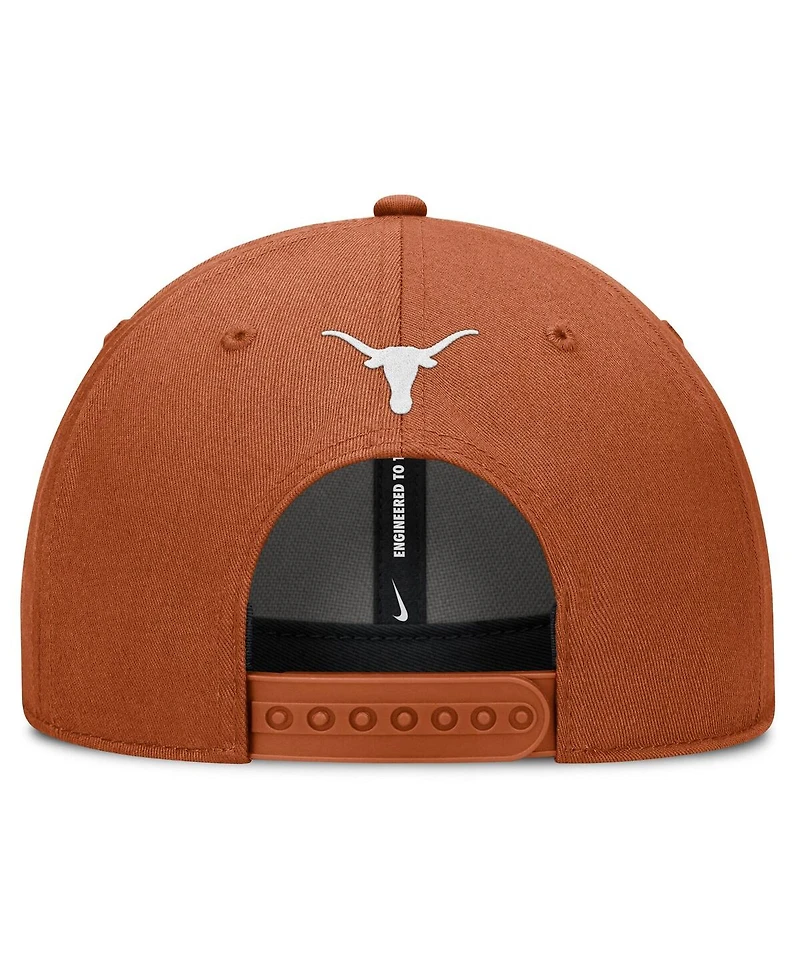 Nike Men's Texas Orange Texas Longhorns Slanted Primetime Rise Performance Adjustable Hat