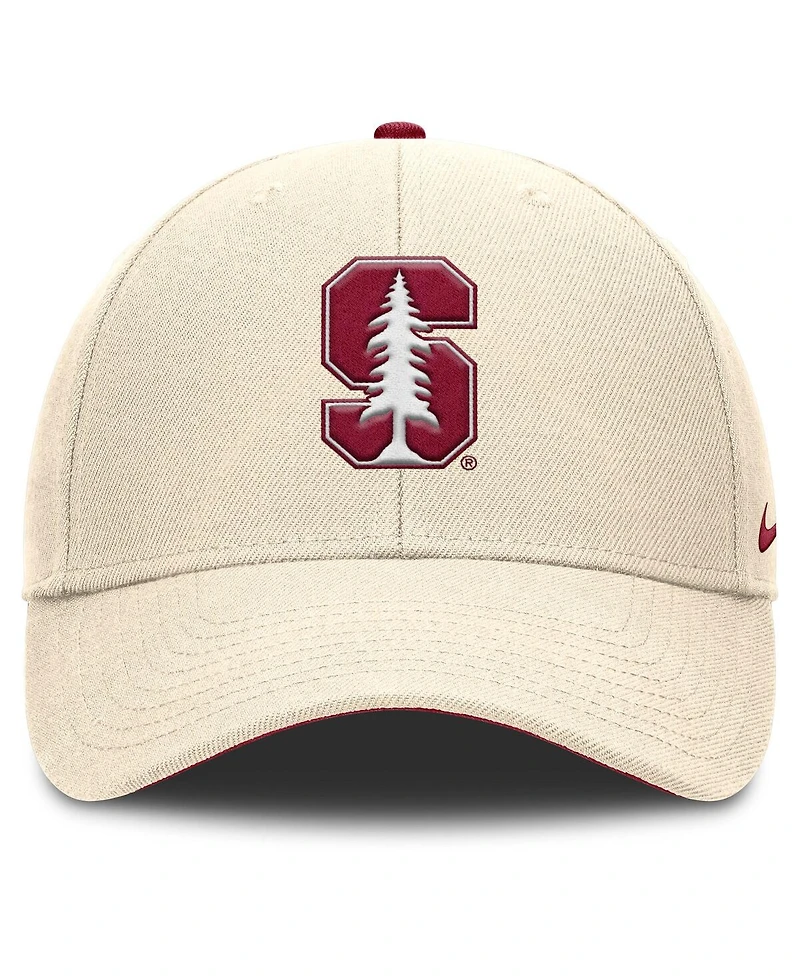 Nike Men's Natural Stanford Cardinal Rise Primetime Performance Trucker Adjustable Hat