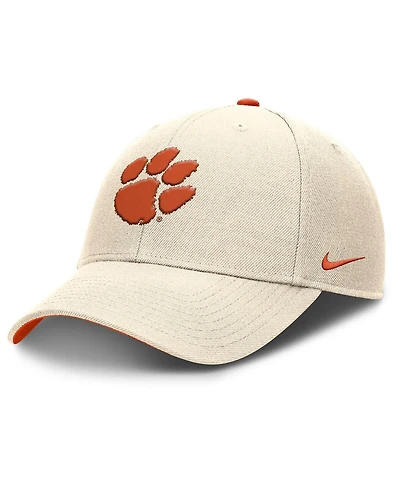 Nike Men's Natural Clemson Tigers Rise Primetime Performance Trucker Adjustable Hat