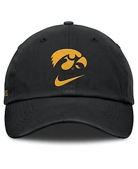 Nike Men's Black Iowa Hawkeyes Primetime Club Adjustable Hat
