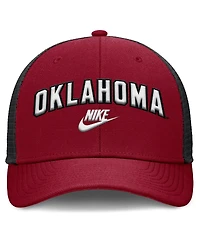 Nike Men's Crimson/Black Oklahoma Sooners Legacy Arch Rise Performance Trucker Adjustable Hat