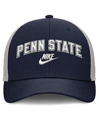 Nike Men's Navy/Gray Penn State Nittany Lions Legacy Arch Rise Performance Trucker Adjustable Hat